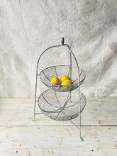 Load image into Gallery viewer, Vintage wire basket fruit and veg stand
