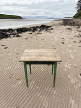 Load image into Gallery viewer, Antique chippy paint plank top table