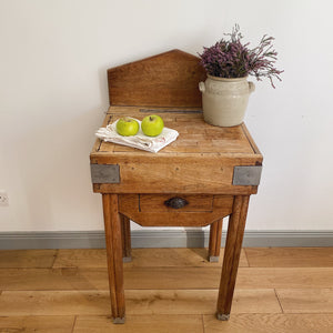 Antique french farmhouse butcher block kitchen console