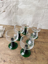 Load image into Gallery viewer, Set of 6 Luminarc Roemer wine glasses, small