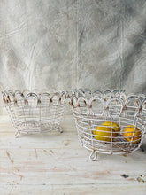 Load image into Gallery viewer, Wire basket plant holder or fruit and veg basket