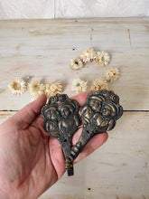 Load image into Gallery viewer, Vintage brass tea towel or coat hook