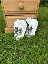 Load image into Gallery viewer, Pair of midcentury French mirrored wall sconce