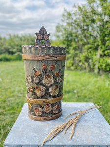 Folk art Scandinavian umbrella stand