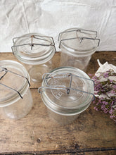 Load image into Gallery viewer, Vintage French jars with clip tops