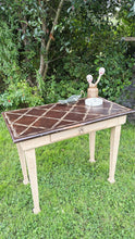 Load image into Gallery viewer, Antique decorated top desk table with drawer