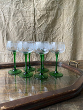 Load image into Gallery viewer, Vintage Alsatian white wine glasses - set of 6