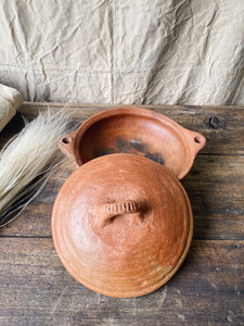 Vintage Berber Clay cooking pan