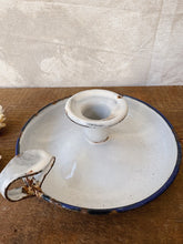 Load image into Gallery viewer, Vintage enamel chamberstick candle holder