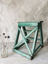 Load image into Gallery viewer, Vintage cross back step ladder