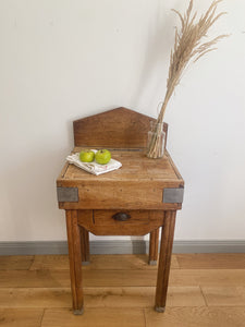 Antique french farmhouse butcher block kitchen console