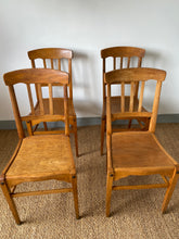 Load image into Gallery viewer, Vintage French 1950s “Stella” Bistro chairs - set of 4