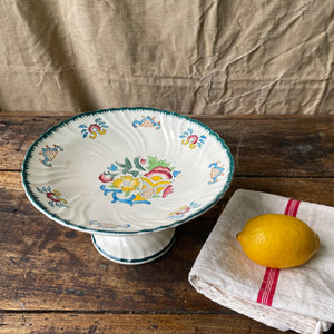 Vintage Longwy “Vieux Rouen” serving bowl