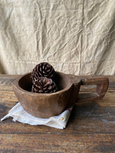 Load image into Gallery viewer, Hand carved wooden handled bowl