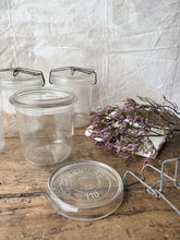 Load image into Gallery viewer, Vintage French jars with clip tops