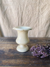 Load image into Gallery viewer, Vintage French Alabaster urn vase