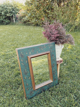 Load image into Gallery viewer, Vintage boho folk art hand painted mirror