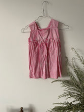 Load image into Gallery viewer, 1980s candy stripe tabard dress 18m-2yrs