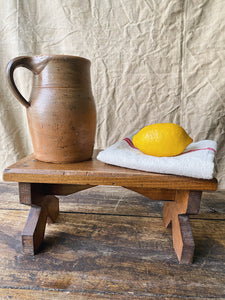 Vintage handmade sandstone milk jug