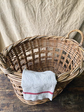 Load image into Gallery viewer, Vintage French extra large wicker basket