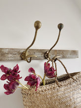 Load image into Gallery viewer, Pair of Antique French brass hat and coat hooks