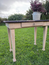 Load image into Gallery viewer, Antique decorative top desk table with drawer