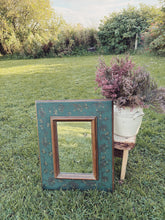 Load image into Gallery viewer, Vintage boho folk art hand painted mirror