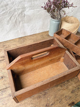 Load image into Gallery viewer, Vintage ply compartment tool box