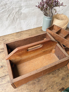 Vintage ply compartment tool box