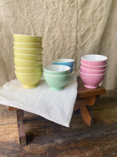 Load image into Gallery viewer, Mid Century French little “café au lait&quot; bowls by Boch Frères