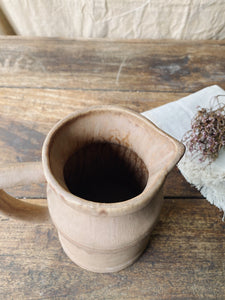 Handmade sandstone unglazed jug