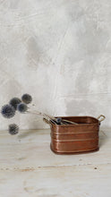 Load image into Gallery viewer, Small vintage copper plant holder