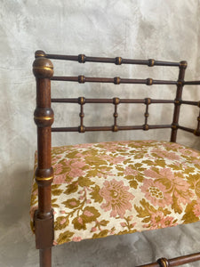 Antique French bobbin armchair