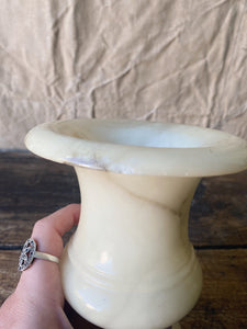 Vintage French Alabaster urn vase