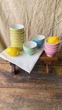 Load image into Gallery viewer, Mid Century French little “café au lait&quot; bowls by Boch Frères