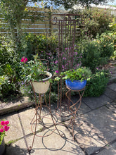 Load image into Gallery viewer, Wrought iron plant stand