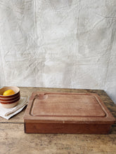 Load image into Gallery viewer, Vintage French chopping board with drawer