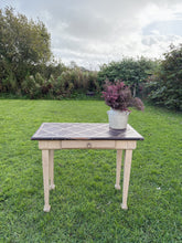 Load image into Gallery viewer, Antique decorative top desk table with drawer