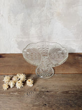 Load image into Gallery viewer, Pressed Crystal bowl on foot circa 1930s