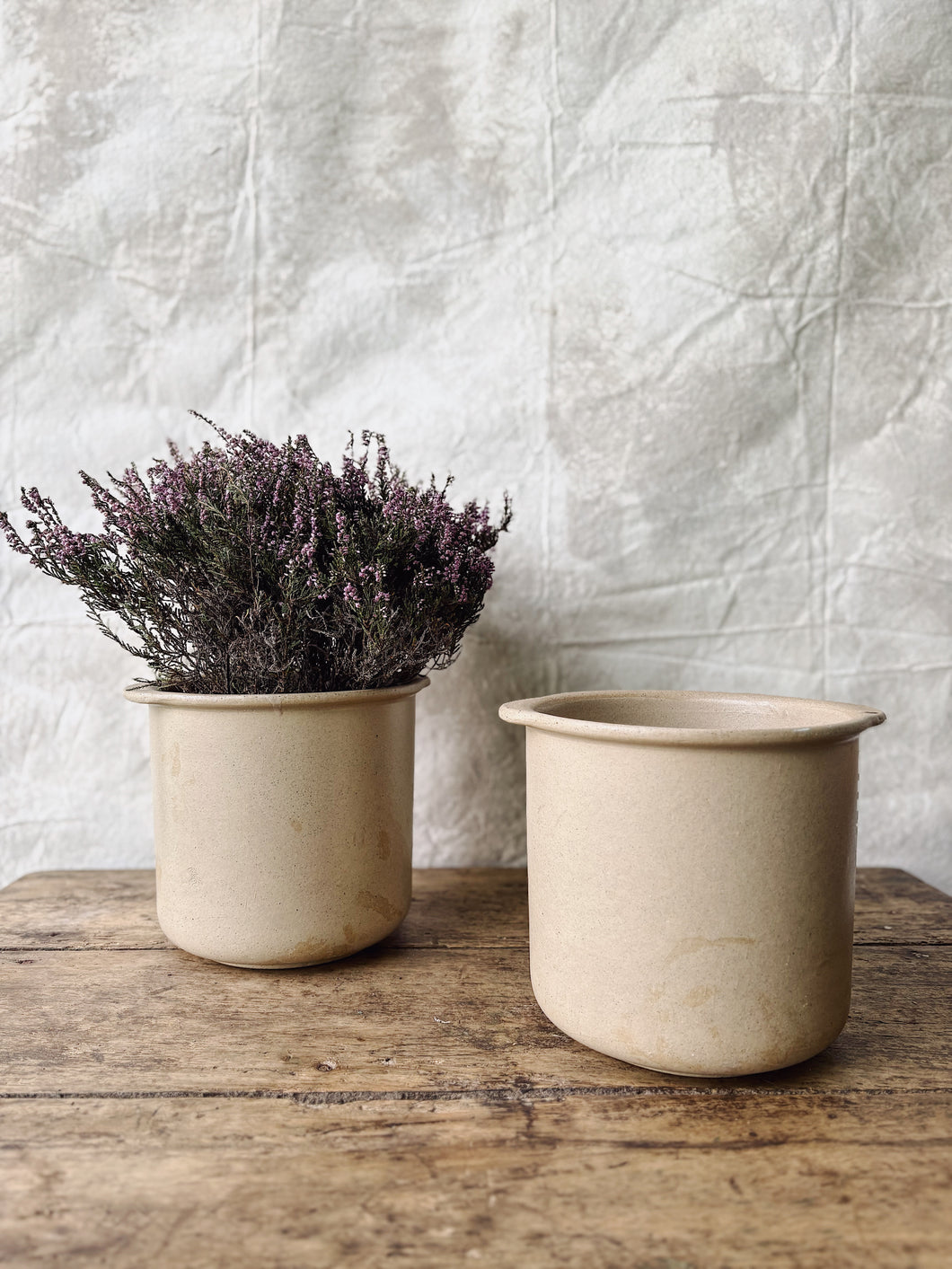 Vintage Sandstone “cache-pot” planter