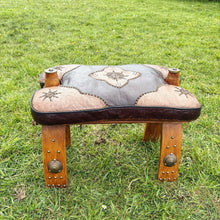 Load image into Gallery viewer, Vintage Egyptian camel saddle stool 1960
