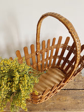 Load image into Gallery viewer, Wood and wicker foraging basket