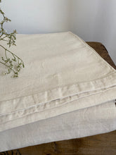 Load image into Gallery viewer, Antique French Farmhouse hemp linen sheet