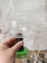 Load image into Gallery viewer, Set of 6 Luminarc Roemer 1970s wine glasses