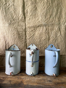 1950s enamel pots with spout