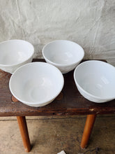Load image into Gallery viewer, Vintage Arcopal milk glass breakfast bowls - set of 4
