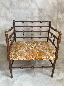 Antique French bobbin armchair