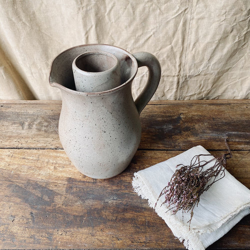 Vintage French sandstone ice jug