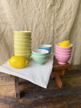 Load image into Gallery viewer, Mid Century French little “café au lait&quot; bowls by Boch Frères