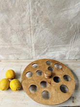 Load image into Gallery viewer, Vintage handmade wooden egg stand